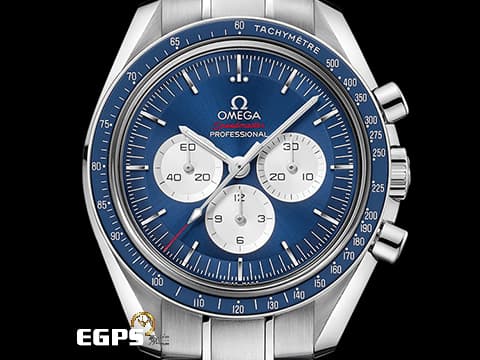 OMEGA 歐米茄 speedmaster 超霸 Tokyo Olympics 東京奧運限量款，日本專賣店限定發售 2021年保單 52230423003001 計時碼錶 藍色熊貓面盤 手上鍊 42mm