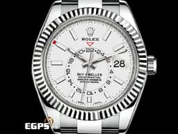 ROLEX 勞力士 Sky-Dweller 天行者 326934 年曆錶 兩地時區 不鏽鋼材質 <font color="#f7f7f7">白色面盤</font>&nbsp;<font color="#FF0000">2021年新式保卡</font>&nbsp;自動腕錶 42mm