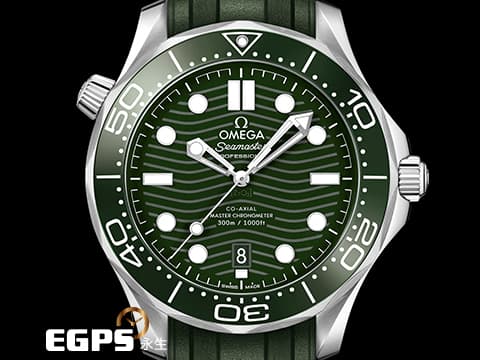 OMEGA 歐米茄 Seamaster 海馬系列 21032422010001 綠海馬 綠色面盤、綠色陶瓷錶圈 同軸擒縱 2025年保單 排氦氣閥 潛水錶 自動上鍊 42mm