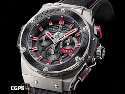 HUBLOT 宇舶 大爆炸 王者至尊 703.ZM.1123.NR.FMO10 計時碼表 鋯金屬材質 半鏤空面盤 浮雕陶瓷表圈 <font color=#FF0000>Hublot F1 King Power 限量500只</font> 自動上鍊 48mm