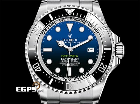 ROLEX 勞力士 Deepsea 海使者 D-Blue 136660 DB&nbsp;漸層藍面盤 深海 水鬼王&nbsp;136660DB 陶瓷錶圈&nbsp;2024年新式保卡 排氦氣閥&nbsp;潛水錶 自動上鍊 44mm
