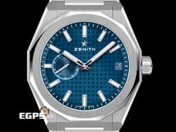 ZENITH 真力時 DEFY Skyline 碟飛 03.9300.3620/51.I001 不鏽鋼材質 <font color="#0582f5">四芒星藍色面盤 附原廠膠帶 快拆錶帶</font>&nbsp;<font color="#FF0000">2023年保卡 </font>自動上鍊 41mm