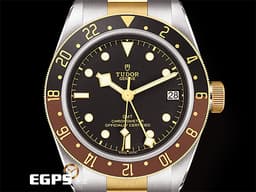 TUDOR 帝舵 Black Bay GMT S&G 碧灣 GMT 兩地時間 79833MN-0001 復古 雪花針 79833 <font color=#984B4B>沙士圈</font> 18K黃金 半金款 <font color=#FF0000>2025年保卡</font> 潛水錶 自動上鍊 41mm