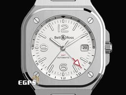 Bell &amp; Ross 柏萊士 Urban系列 BR-05 GMT White 不鏽鋼 BR05G-SI-ST 兩地時間 <font color="#FF0000"> 2026年保單</font>&nbsp;自動上鍊 41mm