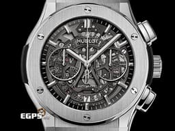 HUBLOT 宇舶 Classic Fusion 經典融合 系列 525.NX.0170.LR1 <font color="#05f0f0">鈦金屬材質 鏤空面盤</font>&nbsp;<font color="#FF0000">2019年保卡 台灣公司貨</font> 自動上鍊 42mm