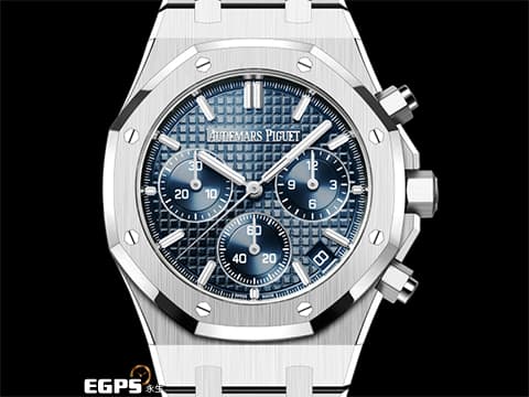 Audemars Piguet 愛彼 AP錶 Royal Oak Chronograph 皇家橡樹 26240ST.OO.1320ST.05 飛返 計時碼表&nbsp;雲夜藍面盤 26240 ST&nbsp;不鏽鋼&nbsp;2023年保單 自動上鍊&nbsp;41mm