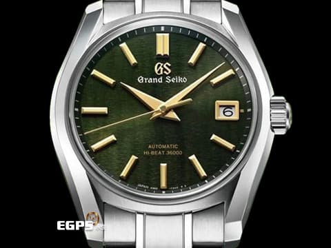 GRAND SEIKO 特級精工 GS 精工 Elegance Collection 節氣系列 SBGH271 Hi-beat 高振頻 錶盤設計源自 二十四節氣「立夏」，春色褪去迎來初夏的日光與清新，象徵夏日溫暖的薰風吹拂蒼翠茂盛的大地，有機紋理化為風的足跡 不鏽鋼 2025年保卡 自動上鍊 40mm