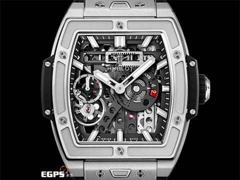 Hublot 宇舶 Spirit of Big Bang 大爆炸 靈魂系列 Meca-10 Titanium  鈦金屬 鏤空面盤 614.NX.1170.RX 十日鍊 動能顯示 2025年電子保單 手上鍊 45mm