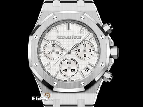 Audemars Piguet 愛彼 AP錶 Royal Oak 皇家橡樹系列 不鏽鋼材質 26240ST 飛返計時功能 26240ST.OO.1320ST.07 銀色調面盤 2025年新式保卡&nbsp;自動上鍊&nbsp;41mm