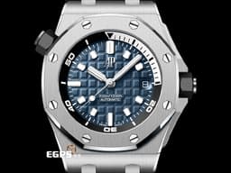 Audemars Piguet 愛彼 AP錶 Royal Oak Offshore Diver 皇家橡樹 離岸型 15720ST.OO.A027CA.01 潛水錶 ROO&nbsp;<font color="#244ecc">藍色超大型格紋面盤</font><font color="#0000C6">&nbsp;</font>不鏽鋼 大三針&nbsp;<font color="#ff0000">新款4308機芯&nbsp;易換錶帶系統、附原廠黑色膠帶&nbsp;2021年保單 </font>自動上鍊 42mm
