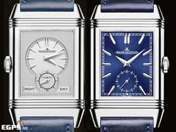 Jaeger Le-Coultre 積家 REVERSO TRIBUTE DUOFACE Q3988482 <font color=#2894FF>JLC傳承經典馬球POLO精神~ 特色獨特雙時區翻轉REVERSO工藝 </font> 耐操百搭 不銹鋼材質 <font color=#33CCFF>高水準工藝~品味人士的優先選擇~</font>  <font color=#FFFF33> 耀眼湛藍色面盤 2024年保單 </font> 手動上鍊 47 X 28.3mm