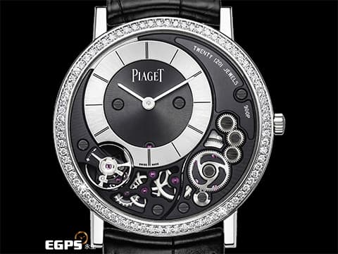 PIAGET 伯爵 Altiplano 系列 Ultimate Manual 鏤空面盤 18K白金 G0A44112 伯爵超薄鑽錶 原廠鑲嵌78顆明亮形切割圓形美鑽（約 0.71克拉） 2023年保單  手上鍊 38mm