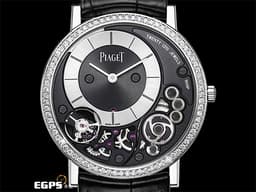 PIAGET 伯爵 Altiplano 系列 Ultimate Manual 鏤空面盤 18K白金 G0A44112 <font color=#FF0000>伯爵超薄鑽錶 原廠鑲嵌78顆明亮形切割圓形美鑽（約 0.71克拉） 2023年保單 </font> 手上鍊 38mm