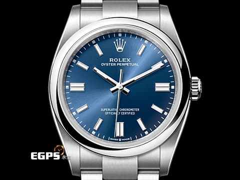 ROLEX 勞力士 Oyster Perpetual 36 蠔式恆動型 126000 藍色面盤 OP36 不鏽鋼 2025年新式綠卡 自動上鍊 36mm