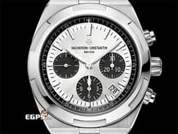 Vacheron Constantin 江詩丹頓 VC錶 Overseas Chronograph 縱橫四海 5500V 計時碼表 <font color="#e9e7e7">熊貓面盤</font> 不鏽鋼&nbsp;<font color="#FF0000">2023年保單 快拆錶帶裝置 附原廠皮帶、橡膠錶帶、摺疊扣</font>&nbsp;5500 V 自動上鍊 42.5mm