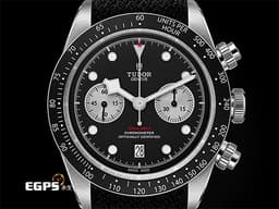 TUDOR 帝舵 Heritage Black Bay Chrono 79360 碧灣 M79360N-0007 計時碼錶 黑色織紋錶帶 <font color="#FF0000">2023年保單、熱門搶手黑熊貓面盤，MT5813自製機芯</font> 自動上鍊 41mm