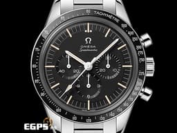 OMEGA 歐米茄 Speedmaster Moonwatch 超霸 計時碼表 登月錶 31130403001001  <font color=#FFDD55>經典傳奇系列錶款~搭載321史上留名的傳奇機芯，備有導柱輪的著名手動上鍊計時機芯</font><font color=#FF0000>頂規寶璣游絲和18K Sedn金PVD塗層飾面!!曾經登上月球的機芯!!2022保卡 透明錶背 盒單配件齊全 </font> 手上鏈 39.7mm