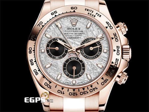 ROLEX 勞力士 Cosmograph Daytona 宇宙計時型 迪通拿 116505 Meteorite 隕石面盤 計時碼表 2023年新式保卡 絕版稀少隕石面盤 不容錯過 永恆玫瑰金&nbsp;40mm