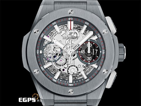 Hublot 宇舶 BIG BANG Unico 大爆炸 三日鍊 飛返計時碼錶 451.FX.6923.FX  特殊亮麗獨特灰色質感陶瓷 一體式全陶瓷腕錶 鏤空面盤 灰色陶瓷 鍊帶款 2023年電子保單 自動上鍊 42mm