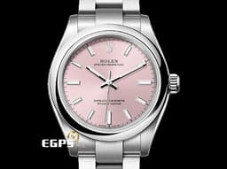 ROLEX 勞力士 Oyster Perpetual 31 經典 蠔式恆動型 277200 <font color=FFB7DD>粉紅色太陽紋面盤</font> OP31 不鏽鋼 <font color=#FF0000>2024年新式綠卡</font> 自動上鍊 31mm