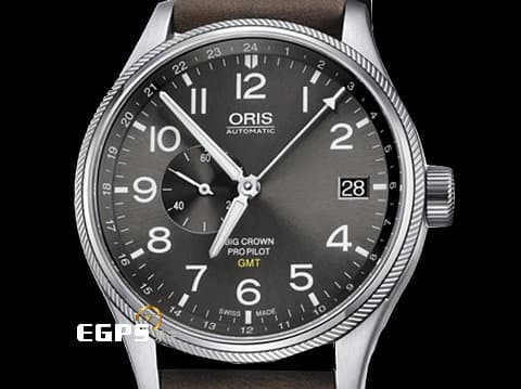 ORIS 豪利時 Big Crown ProPilot 系列 GMT 雙時區 兩地時區 小秒針 0174877104063 不鏽鋼 2023年保卡 飛行錶 自動上鍊 45mm