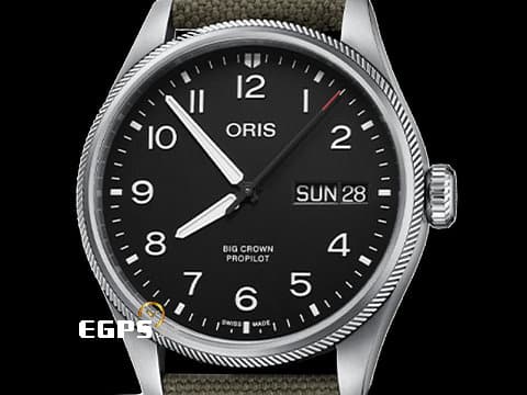ORIS 豪利時 Big Crown ProPilot 系列 Big Day Date 日期星期 大三針 0175277604164 不鏽鋼 2023年保卡 飛行錶 自動上鍊 44mm