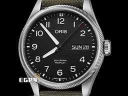 ORIS 豪利時 Big Crown ProPilot 系列 Big Day Date 日期星期 大三針 0175277604164 不鏽鋼 <font color=#FF0000>2023年保卡</font> 飛行錶 自動上鍊 44mm