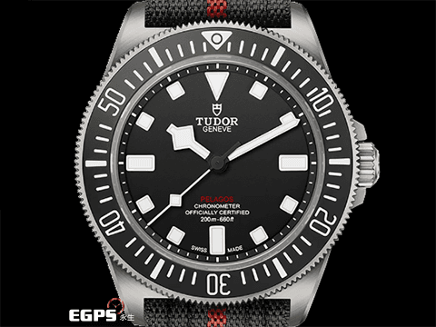 TUDOR 帝舵 Pelagos FXD 25717N-0001 鈦金屬 黑色陶瓷錶圈，啞黑色面盤 雪花針 與法國海軍蛙人特種部隊共同研發最新錶款，2023年新式保卡 潛水錶 42mm