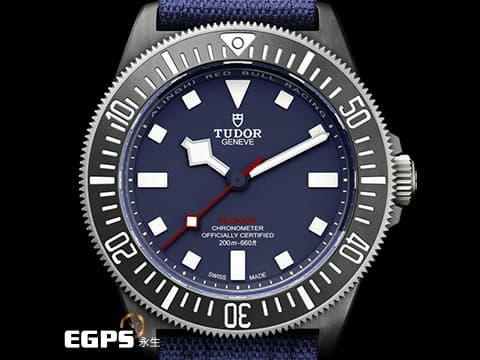 TUDOR 帝舵 Pelagos FXD系列 25707KN-0001 啞藍色面盤 雪花針 鈦金屬+黑色碳複合材質錶殼、字圈 25707 KN 大三針 Alinghi Red Bull Racing 阿靈基紅牛帆船隊特別版 2025年保卡 潛水錶 自動上鍊 42mm