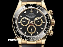 ROLEX 勞力士 Cosmograph Daytona 宇宙計時型 迪通拿 126518LN<font color="#f5dea8">&nbsp;18K黃金材質 黑色熊貓面盤</font> 計時碼表 陶瓷錶圈 <font color="#FF0000">最新4131機芯 快調延展錶扣 2025年保卡</font>&nbsp;賽車錶 自動上鍊 40mm