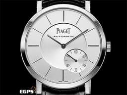 PIAGET 伯爵 Altiplano 超薄 白K金材質 G0A35130  微型自動盤  自動上鍊腕錶  超薄腕錶 <font color=#FF0000> 2024年保單 白K金材質 超薄自動上鏈 22K玫瑰金擺陀 小秒針時間指示</font> 43mm