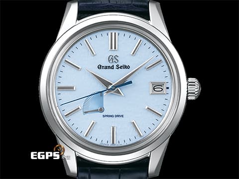 GRAND SEIKO 特級精工 GS 精工 Elegance系列 Spring Drive機芯「Blue Skies and Driven snow」藍雪面 藍雪姬&nbsp;SBGA407 動能顯示 不鏽鋼&nbsp;2026年保單 自動上鏈 40.2mm
