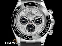 ROLEX 勞力士 Daytona 迪通拿 116519LN 計時碼表 <font color="#33CCFF">Meteorite 隕石面盤</font> 18K白金材質 <font color="#ff0000">2023年保卡 絕版增值中稀少隕石面盤 </font>自動上鍊 40mm