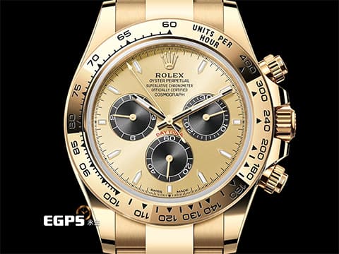 ROLEX 勞力士 Cosmograph Daytona 宇宙計時型 迪通拿 126508 金色熊貓 余文樂面盤 計時碼表 最新4131機芯 2024年保卡 18K黃金材質 歡迎各錶友以 PP、AP、勞力士 來店交換，本店將以最高價評估～ 賽車錶 自動上鍊 40mm