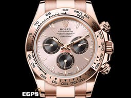 ROLEX 勞力士 Cosmograph Daytona 迪通拿 126505 玫瑰金鍊帶款 計時碼表<font color=#FF0000> 2024年保單 </font> <font color=#f1e1b5>原廠亮黑色計時盤及日亮金色面盤 </font> <font color=#FFFF33> 此錶歡迎各路錶友以 PP、AP、勞力士 來店交換，本店將以最高價評估～</font> 自動上鍊 40mm