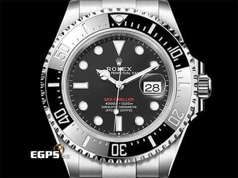 ROLEX 勞力士 Sea-Dweller 蠔式 海使者 50週年款 126600 單紅 MK2 皇冠面盤 不鏽鋼 陶瓷圈 排氦氣閥 2019年保單 潛水錶 自動上鏈 43mm