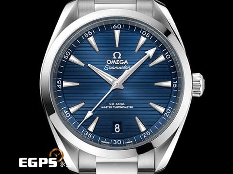 OMEGA 歐米茄 Seamaster 海馬 Aqua Terra 150系列 22010412103004
藍色甲板紋面盤 大三針 不鏽鋼 同軸擒縱 2024年保卡 自動上鍊 41.5mm