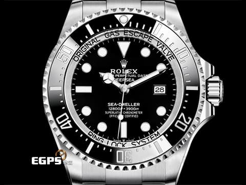 ROLEX 勞力士 Sea-Dweller Deepsea 蠔式 海使者 126660 黑鬼王 水鬼王 深潛3900米&nbsp;不鏽鋼 陶瓷外圈 排氦氣閥 2019年保卡 潛水錶 自動上鍊 44mm