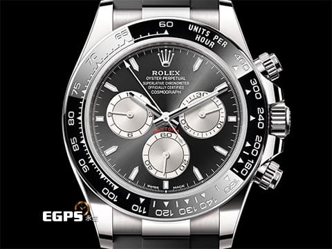 ROLEX 勞力士 Cosmograph Daytona 宇宙計時型 迪通拿 126519LN 灰色熊貓面盤 計時碼表 18K白金材質 2024年保卡 126519 LN 歡迎各路錶友以 RM、PP、AP、勞力士 來店交換，本店將以最高價評估～ 賽車錶 自動上鏈 40mm