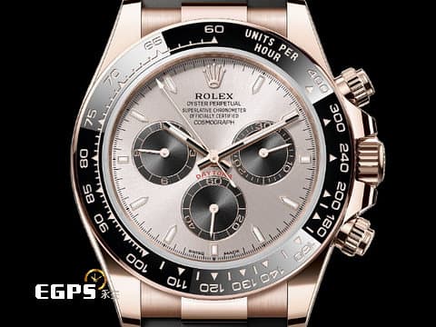 ROLEX 勞力士 Daytona 宇宙計時型 迪通拿 126515LN 計時碼表 Sundust 日亮金搭配亮黑色計時盤 126515 LN 永恆玫瑰金 最新4131機芯 快調延展錶扣 2024年保卡 賽車錶 歡迎錶友以 PP、AP、勞力士 來店交換，本店將以最高價評估 自動上鍊 40mm