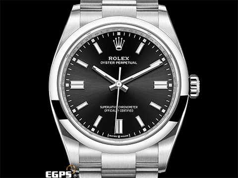 ROLEX 勞力士 Oyster Perpetual 36 蠔式恆動型 126000 黑色面盤 OP36 不鏽鋼 2024年保卡 自動上鍊 36mm