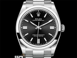 ROLEX 勞力士 Oyster Perpetual 36 蠔式恆動型 126000 <font color=#4F4F4F>亮黑色面盤</font> 經典 OP36 不鏽鋼 <font color=#FF0000>2024年保卡</font> 自動上鍊 36mm