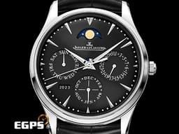 JAEGER LECOULTRE 積家 JLC Master Ultra Thin 大師系列 Perpetual Calendar 超薄 萬年曆 月相盈虧 Q1308470 不鏽鋼 <font color=#FF0000>2022年保單 最新訂價：915,000元</font> 自動上鍊 39mm