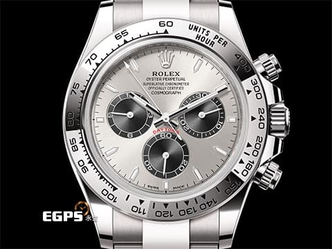 ROLEX 勞力士 Daytona 126509 迪通拿 計時碼表 18K白金 鍊帶款 2024年新式綠卡 灰色熊貓面盤  此錶歡迎各路錶友以 PP、AP、勞力士 來店交換，本店將以最高價評估～ 自動上鏈 40mm