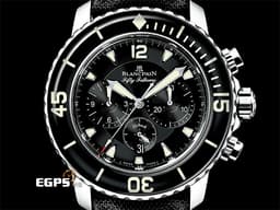 BLANCPAIN 寶鉑 Fifty Fathoms 五十噚 Chronographe Flyback 飛返 計時碼表 5085F-1130-52A 不鏽鋼材質 <font color=#ff0000>2023年保單</font> 自動上鍊 45mm