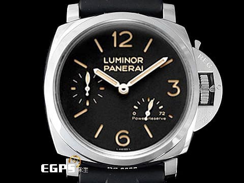 PANERAI 沛納海 Luminor 1950 3 DAYS Power Reserve PAM423 經典三明治面盤 菸草色夜光時標 三日鍊 動能顯示 小秒針 不鏽鋼 經典藍寶石金魚缸風防 配件齊全 PAM00423 手上鍊 47mm