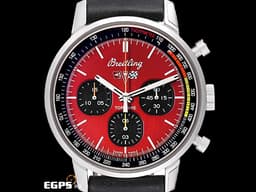 BREITLING 百年靈 Top Time 系列 Chevrolet Corvette A25310&nbsp;<font color="#d01111">雪佛蘭 科爾維特跑車</font>&nbsp;計時碼表 不鏽鋼 賽車錶 <font color="#ff0000">2022年保單</font> 自動上鍊 42mm