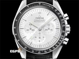 OMEGA 歐米茄 Speedmaster Moonwatch Professional 超霸 專業 登月錶 310.63.42.50.02.001
 計時碼表 <font color=#ADADAD>18K白金材質 太陽線紋磨砂銀色錶盤 鋁錶圈</font> <font color=#FF0000>3861機芯 市場稀少白K金超霸 2021年台灣公司貨 新錶參考訂價：1,229,000元 </font> 同軸擒縱 手上鍊 42 mm