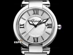 CHOPARD 蕭邦 Imperiale系列 388531 <font color="#cadff0">珍珠貝母雕刻面盤</font> <font color="#c593e3">錶冠鑲嵌一顆凸圓形紫水晶(重約0.15克拉)</font> <font color="#FF0000">2025年保單</font> 自動上鍊 40mm