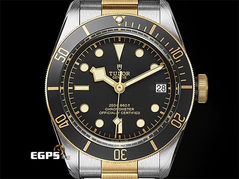 TUDOR 帝舵 Heritage Black Bay S&amp;G 碧灣 79733N 半金款 18K黃金 大衛貝克漢 配帶款 79733 N 雪花針 MT5612自製機芯 2024年保卡 潛水錶 自動上鍊 41mm